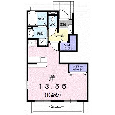 カレント・Ｋ 101【管理NO：1-016684101-01010】 ★家具家電は申し込み後に搬入します★の物件画像