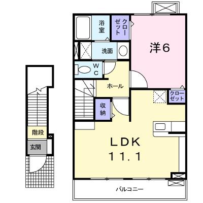 ペニーレインＡ 203【管理NO：1-014852901-02030】 ★家具家電は申し込み後に搬入します★の物件画像