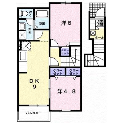ジェルメ　Ｂ 203【管理NO：1-013950002-02030】 ★家具家電は申し込み後に搬入しますの物件画像