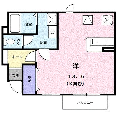 アルカンシェル庄内Ⅱ 102【管理NO：1-012245602-01020】 ★家具家電は申し込み後に搬入しますの物件画像