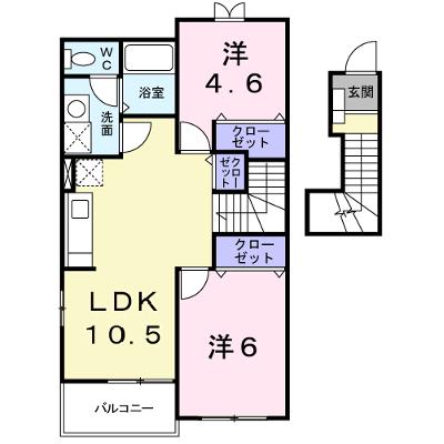 ラフレシールⅡ 202【管理NO：1-011849202-02020】 ★家具家電は申し込み後に搬入しますの物件画像