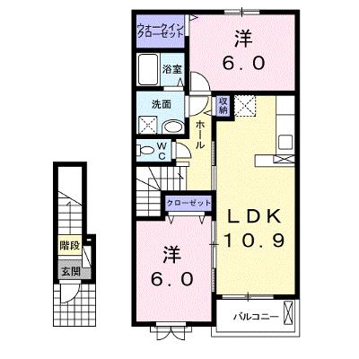 ストロベリー・ＳＡＭ　Ａ 205【管理NO：1-022315701-02040】 ★家具家電は申し込み後に搬入します★の物件画像