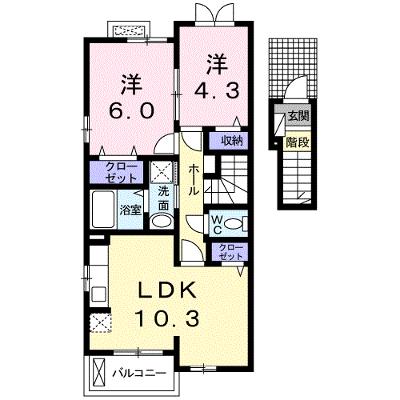 笑顔館Ⅱ 205【管理NO：1-020323801-02040】 ★家具家電は申し込み後に搬入します★の物件画像