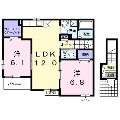 ベル・ラトーレＢ 201【管理NO：1-017944501-02010】 ★家具家電は申し込み後に搬入しますの物件画像