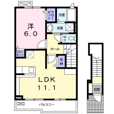 リヴェールⅤ 202【管理NO：1-017823202-02020】 ★家具家電は申し込み後に搬入します★の物件画像