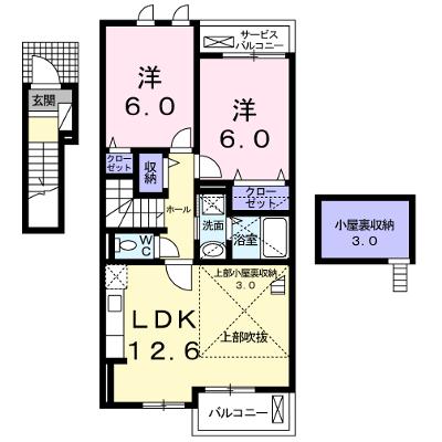 モンシェ　モア・Ⅲ 205【管理NO：1-017154401-02040】 ★家具家電は申し込み後に搬入します★の物件画像