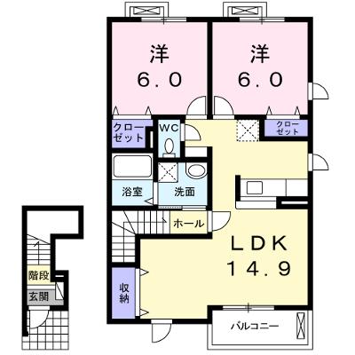 プチ・シャトーＡ 203【管理NO：1-016984501-02030】 ★家具家電は申し込み後に搬入します 2026年08月上旬入居可能の物件画像