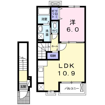 オーヴ 202【管理NO：1-016618801-02020】 ★家具家電は申し込み後に搬入します★の物件画像