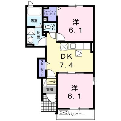 ヴィラフォンテーヌＣ 102【管理NO：1-016362201-01020】 ★家具家電は申し込み後に搬入します★の物件画像