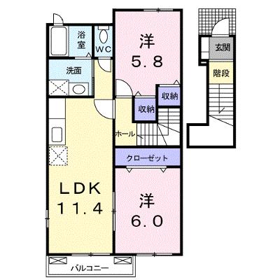 アビオン・ド・ヌーベル　Ａ 202【管理NO：1-014582801-02020】 ★家具家電は申し込み後に搬入しますの物件画像