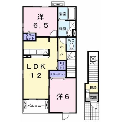 アルバ・田の上　Ａ 201【管理NO：1-013191601-02010】 ★家具家電は申し込み後に搬入します★の物件画像