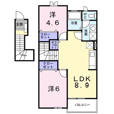 サニーミニヨンハウス 202【管理NO：1-012095301-02020】 ★家具家電は申し込み後に搬入します★の物件画像