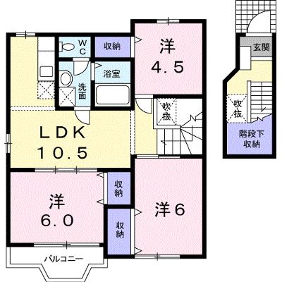 オーク・Ｋ 205【管理NO：1-011582301-02040】 ★家具家電は申し込み後に搬入します★の物件画像