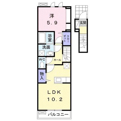 レジデンス鳥生３ 203【管理NO：1-024652103-02030】 ★家具家電は申し込み後に搬入しますの物件画像