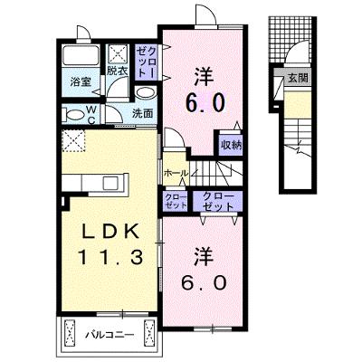 ガーベランスＢ 205【管理NO：1-024369402-02040】 ★家具家電は申し込み後に搬入しますの物件画像