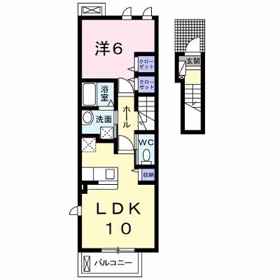 レット・イット・ビィ１ 203【管理NO：1-024053301-02030】 ★家具家電は申し込み後に搬入します★の物件画像
