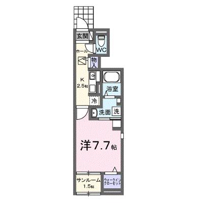 グリーンハイツ 101【管理NO：1-027562001-01010】 ★家具家電は申し込み後に搬入します★の物件画像