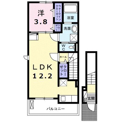 ココ・クレール 201【管理NO：1-027023601-02010】 ★家具家電は申し込み後に搬入します★の物件画像