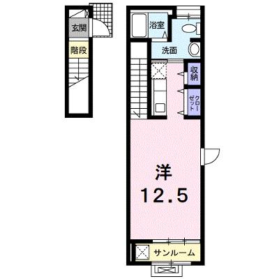 ジュネス　華 201【管理NO：1-020597301-02010】 ★家具家電は申し込み後に搬入しますの物件画像