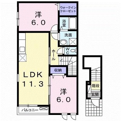プリムローズ桜 201【管理NO：1-017720401-02010】 ★家具家電は申し込み後に搬入します★の物件画像