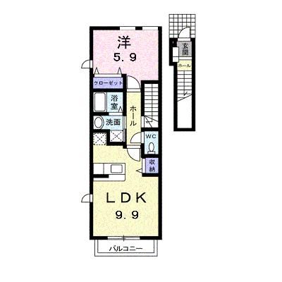 アルカンシエルＮ　Ｂ 205【管理NO：1-013573102-02040】 ★家具家電は申し込み後に搬入しますの物件画像