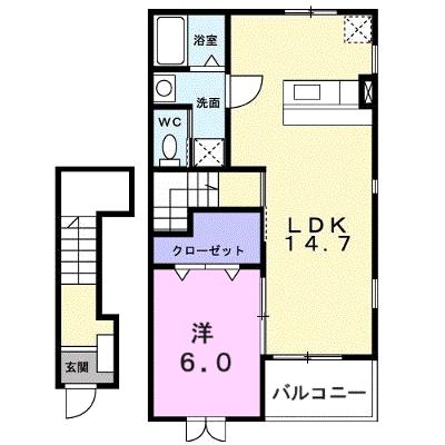 ウインド・ヒルⅠ 202【管理NO：1-013392401-02020】 ★家具家電は申し込み後に搬入します★の物件画像