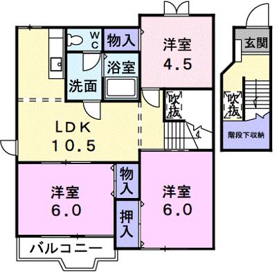 ウエストコート　Ａ 203【管理NO：1-006158201-02030】 ★家具家電は申し込み後に搬入します★の物件画像
