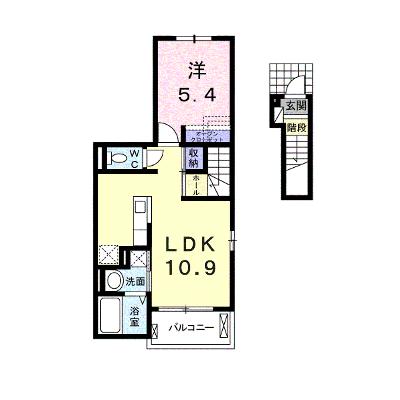 アミューゼ・クレールⅠ 201【管理NO：1-021975401-02010】 ★家具家電は申し込み後に搬入しますの物件画像