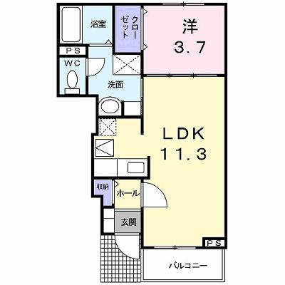 グラシオッソ・アルバーダ 102【管理NO：1-017457501-01020】 ★家具家電は申し込み後に搬入します★の物件画像