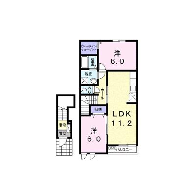 ジェルメ．Ｋ　Ⅱ 202【管理NO：1-016373902-02020】 ★家具家電は申し込み後に搬入します★の物件画像