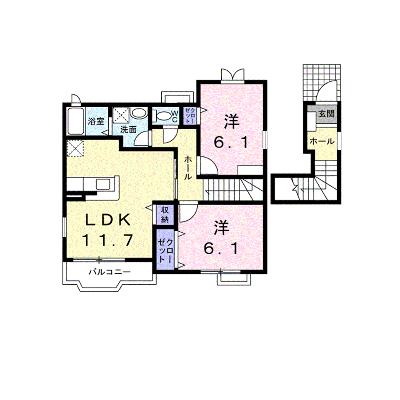 ミルト　ソレイユⅡ 201【管理NO：1-015277801-02010】 ★家具家電は申し込み後に搬入します★の物件画像