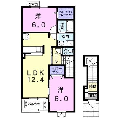 クラール・ヒル 202【管理NO：1-015059501-02020】 ★家具家電は申し込み後に搬入します★の物件画像