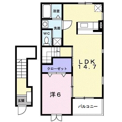 ウインド・ヒルⅡ 203【管理NO：1-013392402-02030】 ★家具家電は申し込み後に搬入します★の物件画像