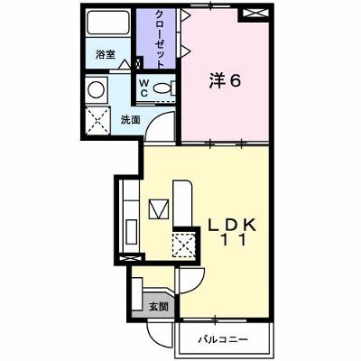 ウインド・ヒルⅡ 102【管理NO：1-013392402-01020】 ★家具家電は申し込み後に搬入します★の物件画像