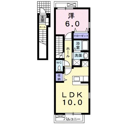 チェリッシュⅡ 201【管理NO：1-012955002-02010】 ★家具家電は申し込み後に搬入します★の物件画像