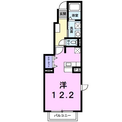 プラシードカーサⅡ 101【管理NO：1-012573102-01010】 ★家具家電は申し込み後に搬入します★の物件画像