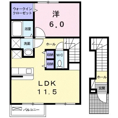 ラルジュ 202【管理NO：1-012272601-02020】 ★家具家電は申し込み後に搬入しますの物件画像