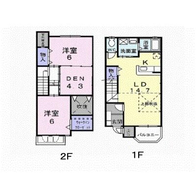 カルフ－ルＳ 105【管理NO：1-011761001-01040】 ★家具家電は申し込み後に搬入しますの物件画像