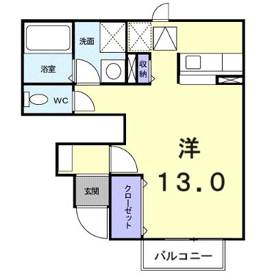 アンクルールＢ 102【管理NO：1-011672602-01020】 ★家具家電は申し込み後に搬入しますの物件画像