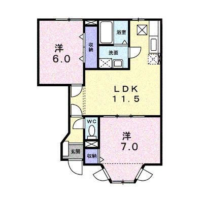 カシオペア　Ｂ 102【管理NO：1-011446302-01020】 ★家具家電は申し込み後に搬入しますの物件画像