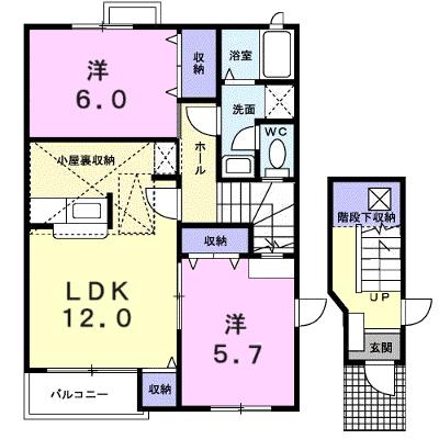 ヴィラ・マリーン　Ｂ 202【管理NO：1-010958402-02020】 ★家具家電は申し込み後に搬入します★の物件画像