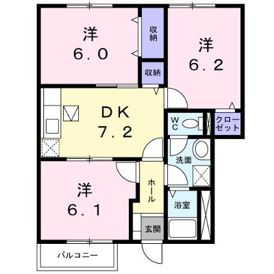 ソル・サリエンテＢ 102【管理NO：1-009375602-01020】 ★家具家電は申し込み後に搬入します★の物件画像