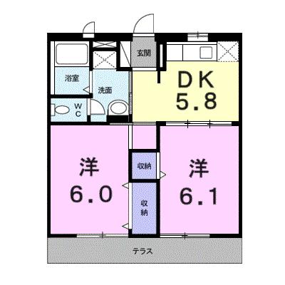 エルディム小栗 101【管理NO：1-009305901-01010】 ★家具家電は申し込み後に搬入しますの物件画像