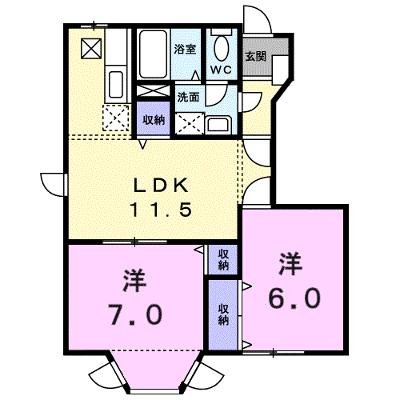 ピュアハイムＢ 103【管理NO：1-007828002-01030】 ★家具家電は申し込み後に搬入しますの物件画像