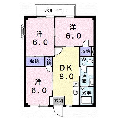 ファミリーハイツ 201【管理NO：1-002435601-02010】 ★家具家電は申し込み後に搬入しますの物件画像