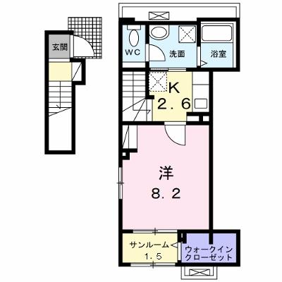 セント・ヴィレッジ 205【管理NO：1-026743401-02050】 ★家具家電は申し込み後に搬入しますの物件画像
