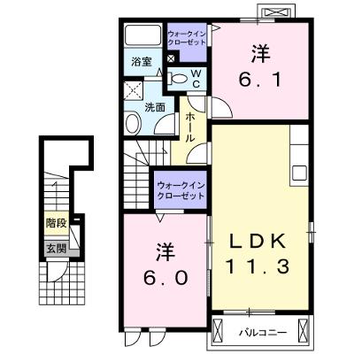 ヴィラ　セイバリー 201【管理NO：1-017470801-02010】 ★家具家電は申し込み後に搬入しますの物件画像