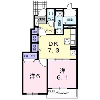 プレミール　ヴィラ　Ｂ 102【管理NO：1-016261102-01020】 ★家具家電は申し込み後に搬入しますの物件画像