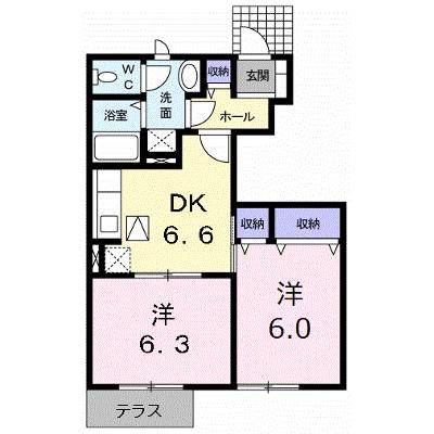 ヴィラ緑ヶ丘　Ⅱ 102【管理NO：1-010476501-01020】 ★家具家電は申し込み後に搬入します 2026年07月中旬入居可能の物件画像