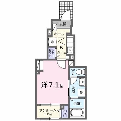コロレ宝永町 103【管理NO：1-028300901-01030】 ★家具家電は申し込み後に搬入します★の物件画像